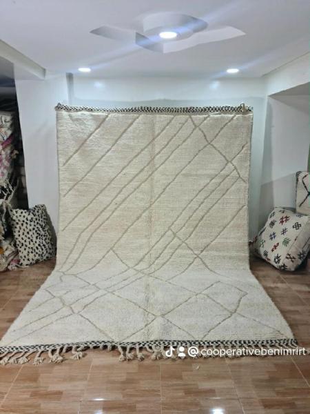 White Homam Marokkaans handgemaakt tapijt